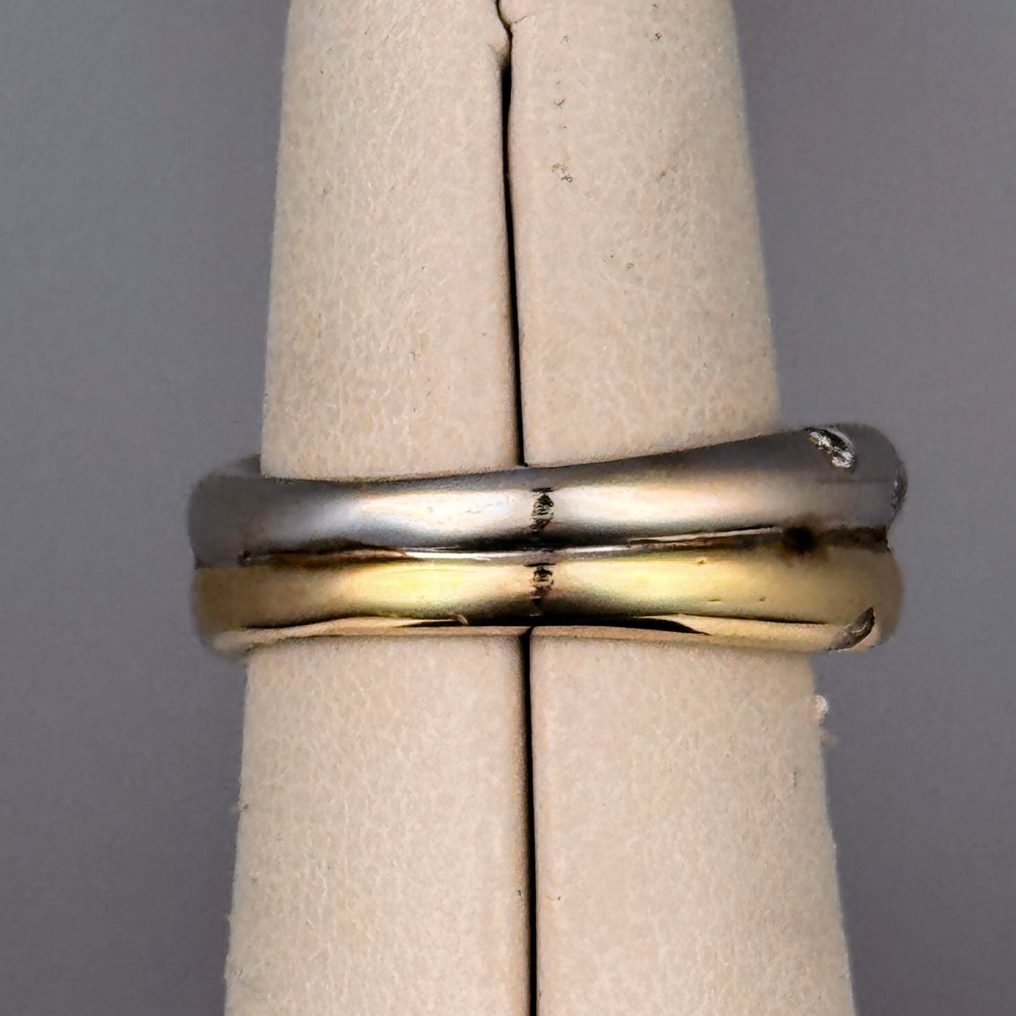 Two-Tone 14K Gold Diamond Ring