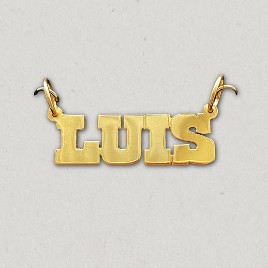 Block Letter Nameplate