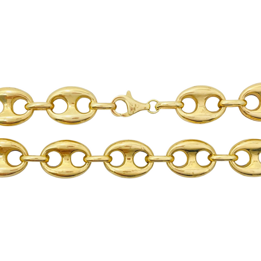 Puff Mariner Bracelet 14K (12mm)