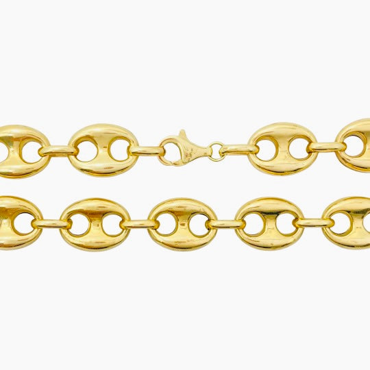 Puff Mariner Chain 14K (12mm)